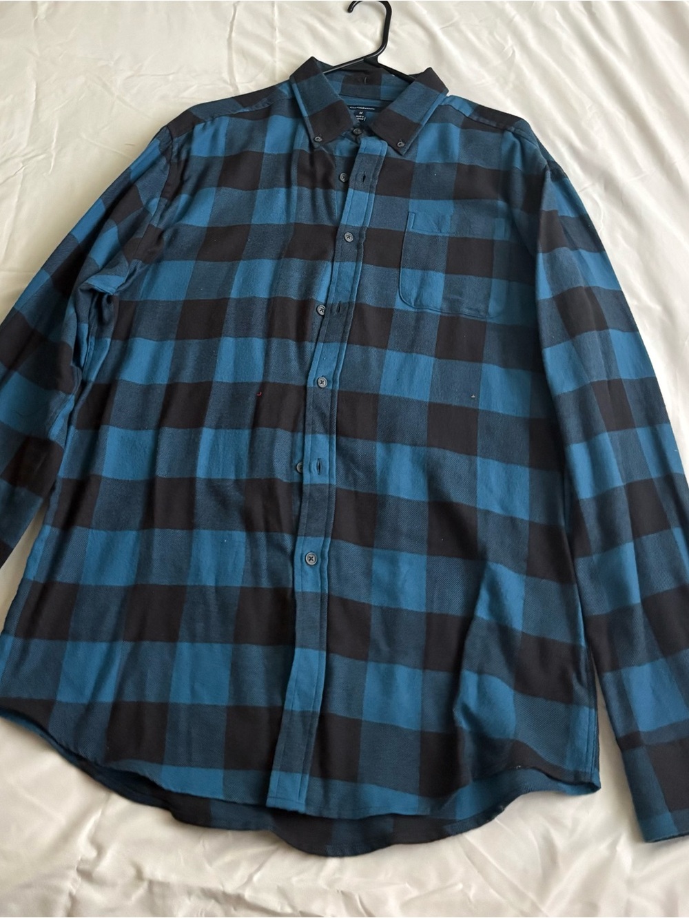 Ashley Stewart Bright Yellow Cotton Button-Up Shirt